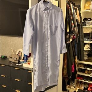 Men's Blue Striped Shirt